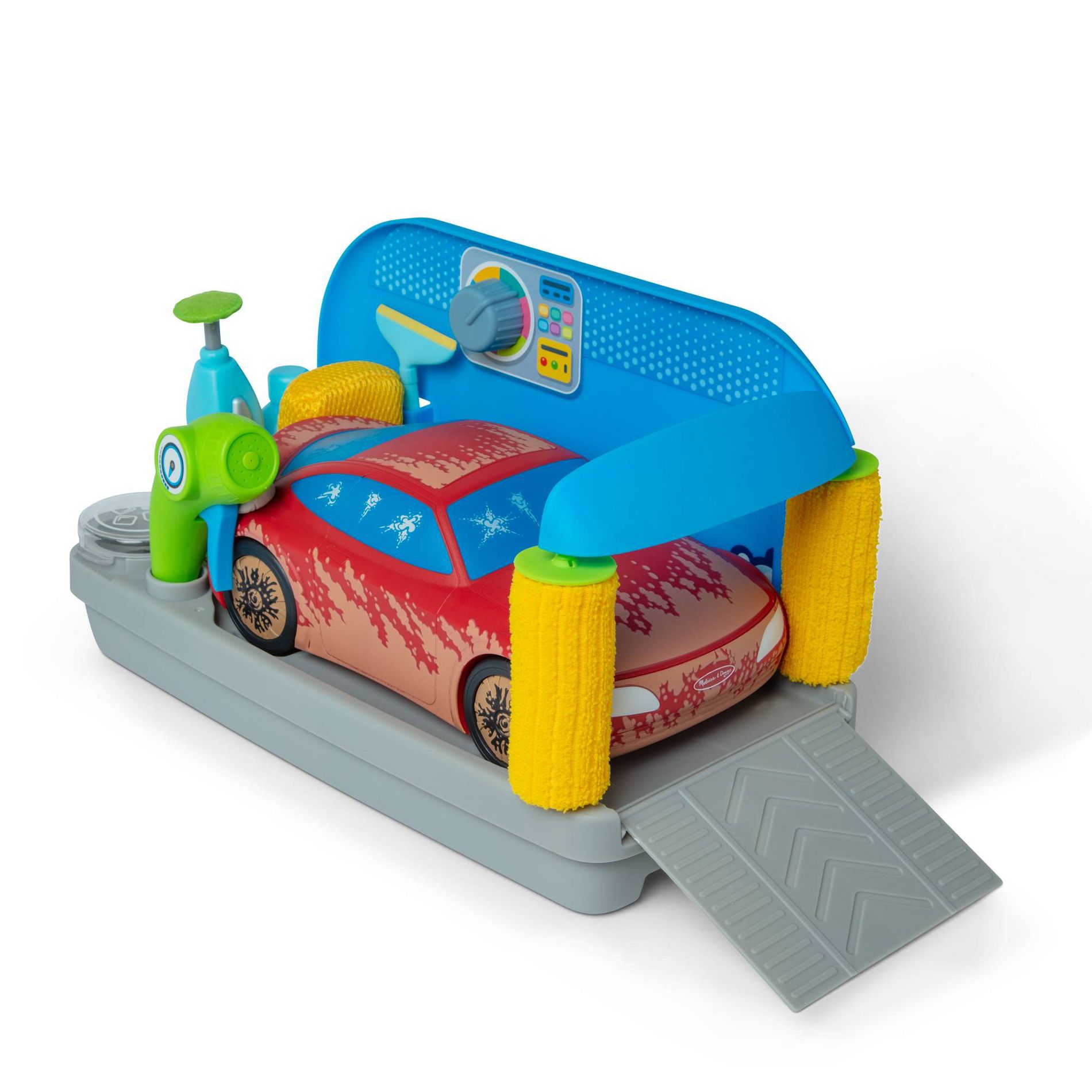 Melissa & Doug Spray & Shine Car Wash Color-Changing Water Toy Play Set
