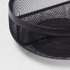 11" Metal Mesh Turn Table Black - Brightroom™: Portable Steel Storage & Organization Bin, No Assembly Required - image 4 of 4