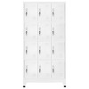 vidaXL Locker Grey Steel Large Lockers Rectangular Industrial - 2 of 4