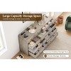 12 Drawer Dresser for Bedroom with Power Outlet, 61 Inch Wooden Storage Cabinet for Bedroom, Closet, or Living Room - 3 of 4