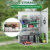 Sandinrayli 5x3 FT Storage Building Shed for Outdoor, Tool and Utility Metal Shed, Black - 2 of 4