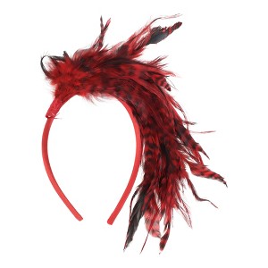 Unique Bargains Women's Fashion Feather Headband 1 Pc - 1 of 4