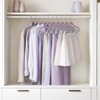 30-Pack Pants Hangers, 16.7-Inch Long Velvet Hangers with Adjustable Clips,  Heavy-Duty, Non-Slip Skirt Hangers, Velvet Pants Hangers - 4 of 4