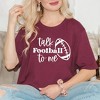 Simply Sage Market Women's Talk Football To Me Ball Short Sleeve Graphic Tee - 2 of 4