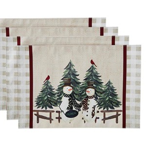 Avanti Country Snowman Set of 4 Placemats - 1 of 3