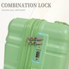 KWPZQEB 3 Piece Luggage Set Carry on Suitcase with ABS+PC hardshell, Spinner Wheels & TSA Lock (20"/24"/28") - 4 of 4