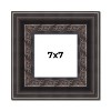 PosterPalooza | Square 3.5" Wide Ornate Black Frame - UV Acrylic, Foam Board Backing, Hanging Hardware - 2 of 4