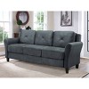 Harper Tufted Microfiber Sofa Gray - Lifestyle Solutions : Target