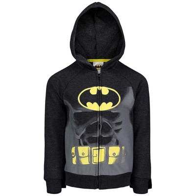 DC Comics Justice League Superman Fleece Zip Up Hoodie and Cape Little Kid to Big Kid