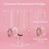 Jewelry Stand Necklace Holder, Acrylic Jewelry Display Holder, Necklace and Bracelet Hanging Organizer - 3 of 4