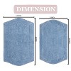 Waterford Collection Tufted Bath Rug, Extra Soft and Absorbent, Non-Slip Bath Mats, Machine Washable bath rugs for Bathroom, 2 Piece Set, Blue - 2 of 4