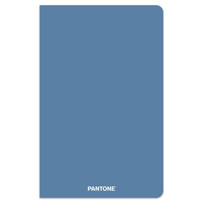BrownTrout 192pg Lined Journal 8.5"x5.33" Pantone Blue Denim: Hard Cover, Elastic Closure, Ribbon Marker, Pocket