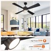 Parrot Uncle 52" Modern RGB LED Ceiling Fans With Lights and Remote - 2 of 4