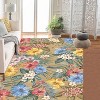 Fulvari Bedroom Rug Washable Area Rug Non Slip Low Pile Boho Floral Carpet for Bedroom - 3 of 3