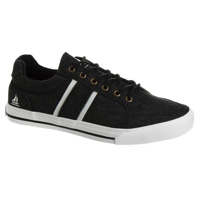 Sail Clam Mens Canvas Sneakers - Black/white, 10.5 : Target