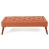 Modern Upholstered Shoe Ottoman Bench, Fabric Tufted Bed Stool, End Bed Bench, Footrest,52.00'' x 23.00'' x 16.00''(4.33*1.92*1.33ft) - 4 of 4
