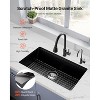 VEVOR 30 inch Kitchen Sink Workstation, Undermount Granite Sink, Drop-In Single Bowl Farmhouse Basin with Multiple Accessories, (Black) - 3 of 4