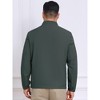 INSPIRE CHIC Men's Lined Stand Collar Full Zip Up Lined Formal Golf Jacket - 3 of 4
