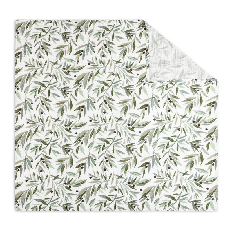 Babyletto Olive Branches Muslin Swaddle Blanket, 2 of 10