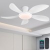 Kviflon 48 Inch Modern Ceiling Fans,Quiet Reversible DC Motor, Dimmable 3 CCT Colors, 6 Speeds - 2 of 4