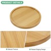 Unique Bargains Multipurpose Durable Reusable Natural Plant Saucer Round - 2 of 4
