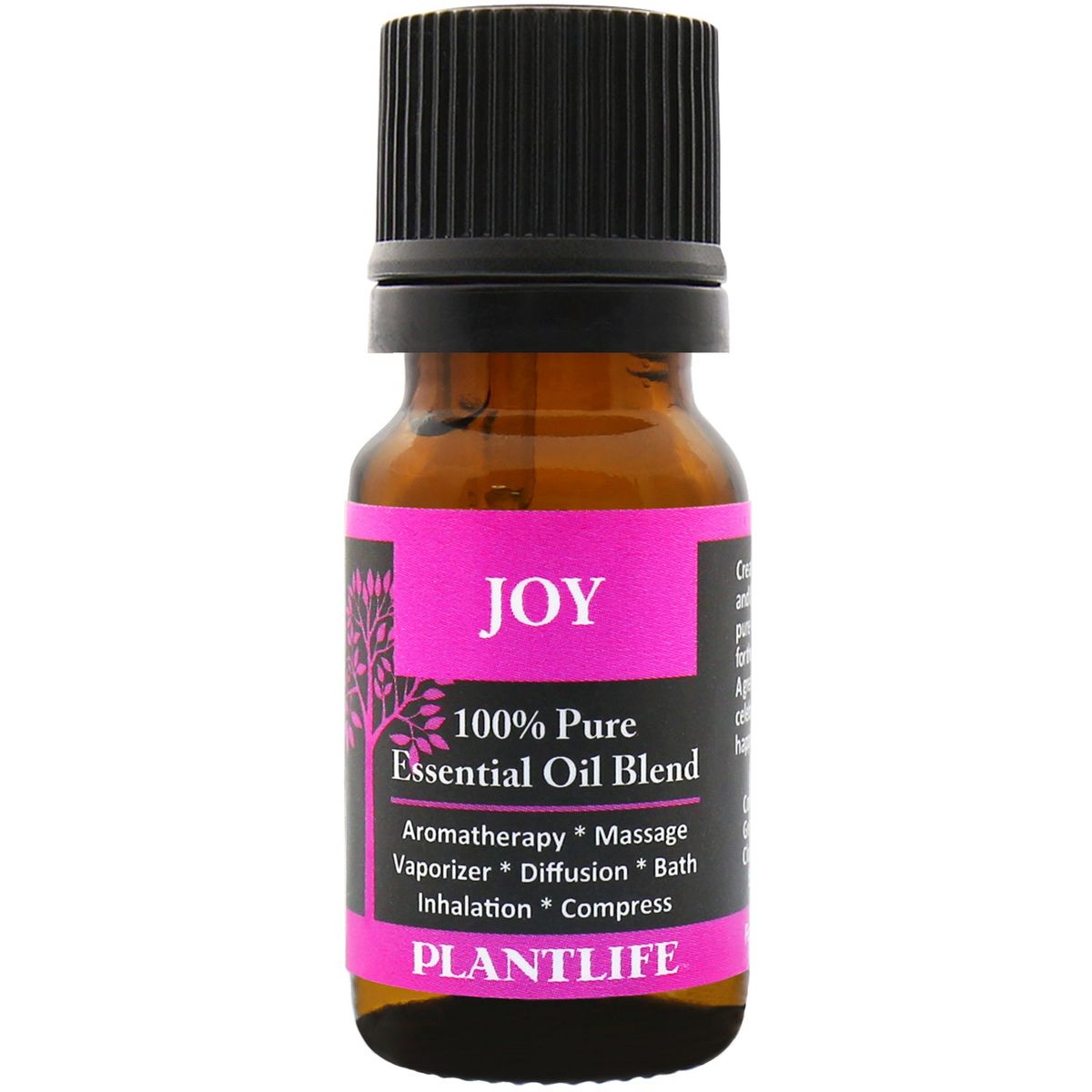 Plantlife Joy Aromatherapy Essential Oil Blend – 100% Pure, Therapeutic Grade, No Additives or Fillers, Made in California, 10 ml