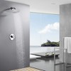SUMERAIN Bathroom Shower Faucet with Valve, 8" Rain Shower Head and Faucet Set Single Handle, Chrome - 2 of 4