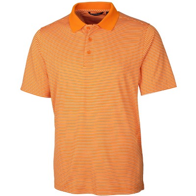 Cutter & Buck Forge Tonal Stripe Stretch Mens Polo - Orange Burst - Xl ...