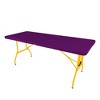 HOMLUX 6ft Portable Folding Table Sets with 4 Chairs, Built-in Wheels, Indoor Outdoor Camping - 2 of 4