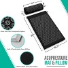 Sorbus 29 Inch Acupressure Mat, Pillow & Carry Bag Set - Helps with Stress, Back & Neck Pain - Great for Muscle Relaxation, Sciatica, & Meditation - 2 of 4