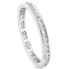 Pompeii3 1/2 Ct Round Diamond Ladies Eternity Wedding Ring 10k White Gold - 2 of 4
