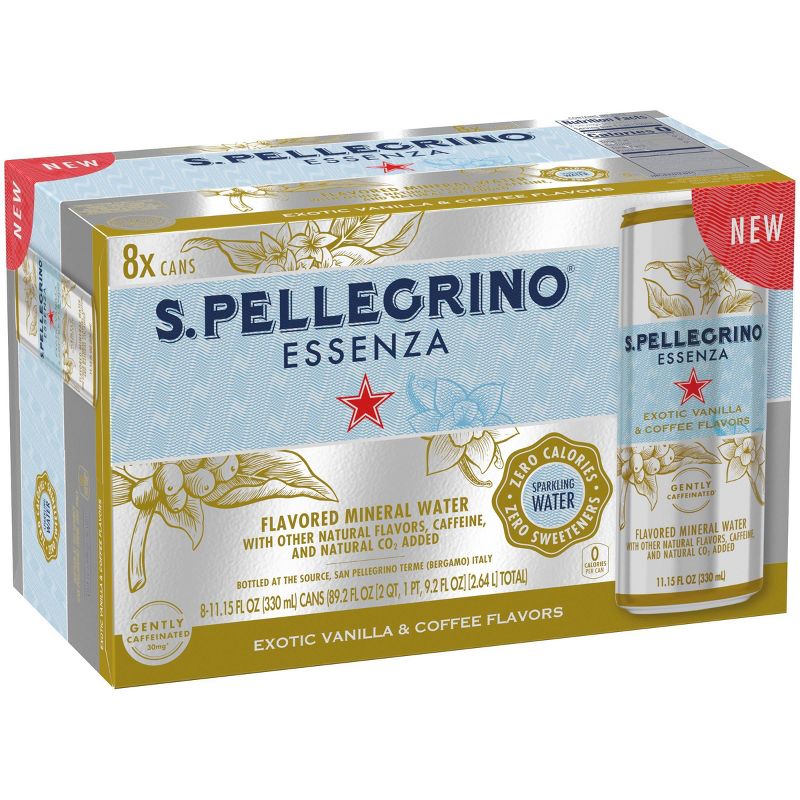 S.Pellegrino Essenza Exotic Vanilla &#38; Coffee Flavors - 8pk/11.15 fl oz Cans, 2 of 7