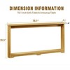 COWLOWN Corrugated Texture Narrow Console Table, Sofa Table for Hallway & Entryway - 2 of 4