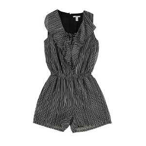 bar III Womens Lace Up Romper Jumpsuit - 1 of 2