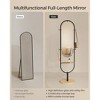 SONGMICS Full-Length Floor Mirror, Modern Standing Full Body Mirror, Inspired by Original Award-Winning Design, Oak Beige and Ink Black - 4 of 4