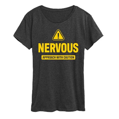 Women's - Instant Message - Nervous Short Sleeve Graphic T-Shirt
