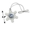 University of Connecticut Huskies Primary Logo Metal Snowflake Christmas Tree Holiday Ornament - 3 of 3