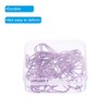 Unique Bargains Drop-Shaped Metal Prevent Tearing Pages Home Office Paper Clip 50 Pcs - 4 of 4