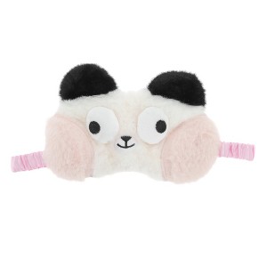 Unique Bargains Portable Pandas Not Adjustable Eye Mask White 1 Pc - 1 of 3