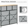 NicBex Drawer Dresser Horizontal Tower Cabinet Organizer Unit Chest of Drawers Easy Pull Fabric Bins with Metal Frame for Hallway - 2 of 4
