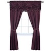 Kate Aurora Jacquard Damask Curtains With An Attached Austrian Valance & Tiebacks - 2 of 3