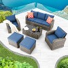 EROMMY 6 Piece Sofa Seating Group with Cushions - 2 of 4
