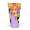 Zak Designs 3pc 25 fl oz Glow in the Dark Hello Kitty Polypropylene Tumbler Set Purple/Orange - 4 of 4