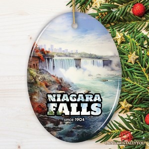 Beautiful Niagara Falls Paradise Ornament, Waterfall and Nature Travel Souvenir| OrnamentallyYou - 1 of 4