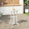 WestinTrends Malibu 37" All Weather HDPE Outdoor Patio Counter Height Bistro Table - Round - 2 of 4