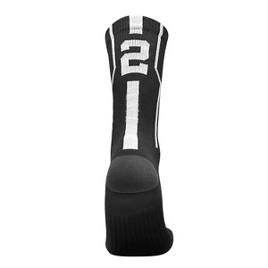 Mk Socks Player ID Jersey Number SINGLE Crew Sock - Black, White - 1 of 1