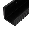 Kate & Laurel All Things Decor Set of 2 Furrow Ledge Shelves Black - 2 of 4