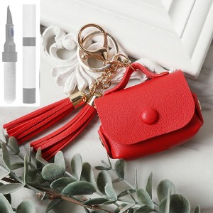 HTUTWOO Apple AirPods Pro Case Cover Genuine Leather Case with a Couple of Drooping Tassels for Apple Airpods Pro/Pro2 - 1 of 4