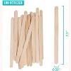 JDICTION 100pcs 8oz Graduated Clear Plastic Measuring Cups with 100pcs Wooden Stirring Sticks for Mixing Paint, Pigments, Epoxy Resins, Resins - 3 of 4