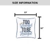 C&F Home 10" x 10" Too Grateful Embroidered Small Petite Throw Pillow - 3 of 3